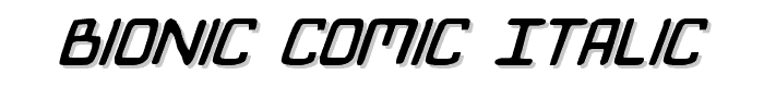 Bionic Comic Italic font